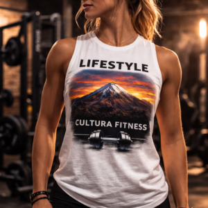 Lifestyle Cultura Fitness – Camiseta Mujer (blanca)