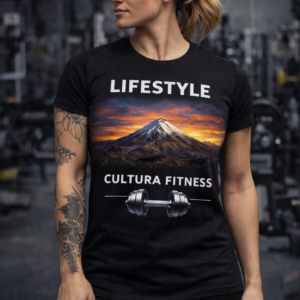 Lifestyle Cultura Fitness – Camiseta Mujer (negra)