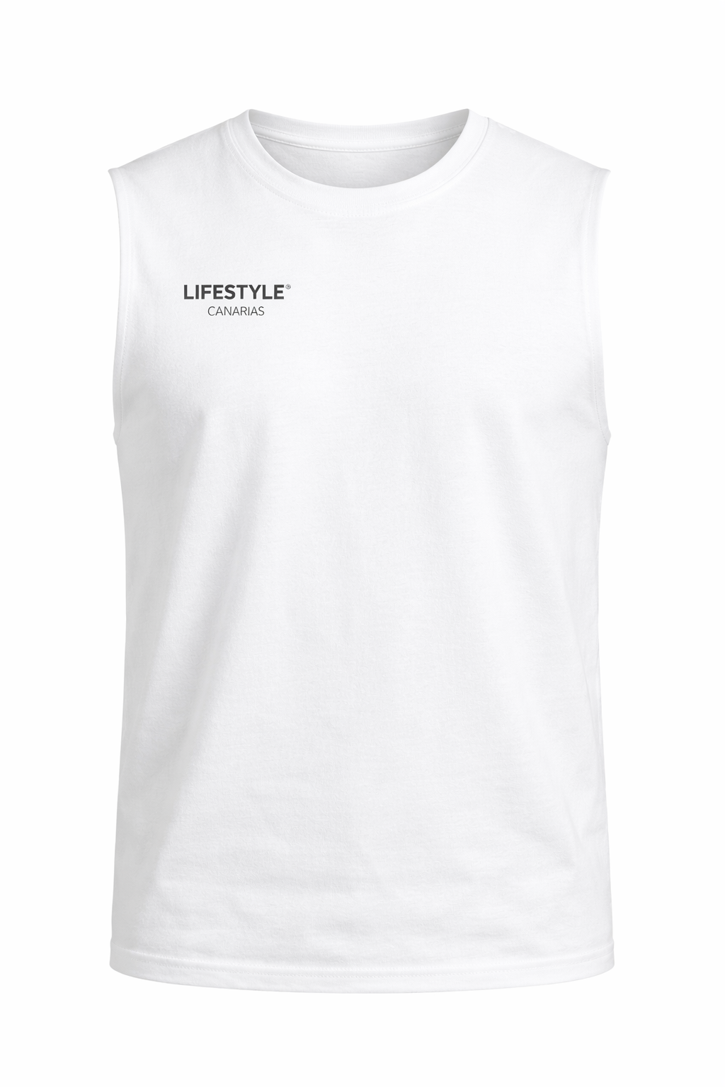 Lifestyle Canarias – Camiseta Hombre Teide Sunset (blanca) - Imagen 2