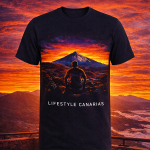 Lifestyle Teide Edition – Camiseta Hombre (negra)